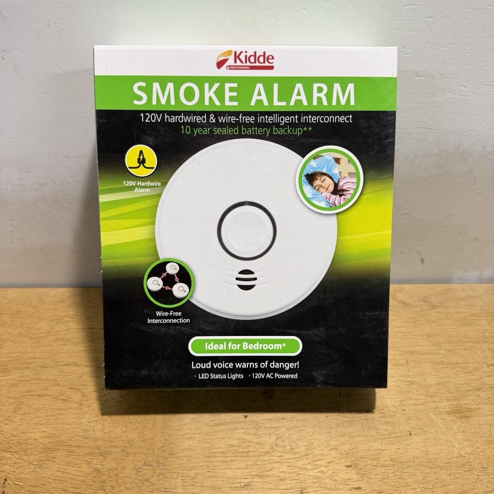 Kidde P4010ACS-W AC Hardwired Smoke Alarm Interconnect 10 Yr Backup Battery NEW
